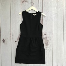 Madewell Knit Scuba Telegraph Black Dress Small EUC