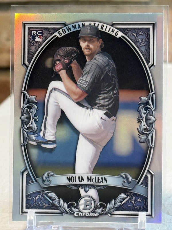 2026 Bowman Sterling Nolan McLean #BST-8 Refractor NY Mets