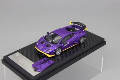 LCD 1/64 Scale Lamborghini Huracan STO Purple DieCast Car Model Toy Collection