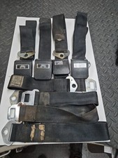 1966 Chevelle Gto Impala Nova Cutlass 442 Skylark Black Seat Belt Set