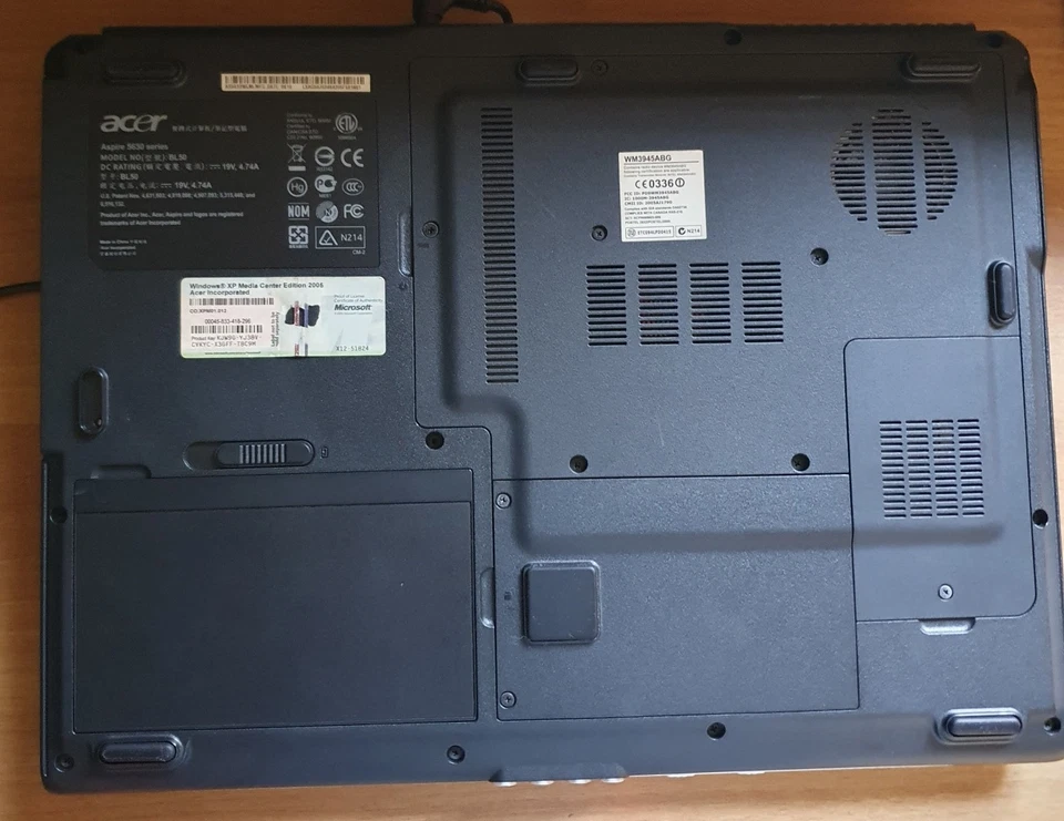 Computer Notebook Acer Aspire 5630 Intel Centrino 40GB HD 2GB RAM 15,4" Usato - Immagine 2 di 4