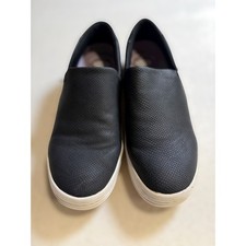 Dr Scholls Madison Black Snakeskin Slip On Platform Sneakers Sustainable Comfort