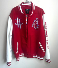 Pro standard Houston Rockets Hometown Heroes Red/White Varsity Jacket Size 2XL