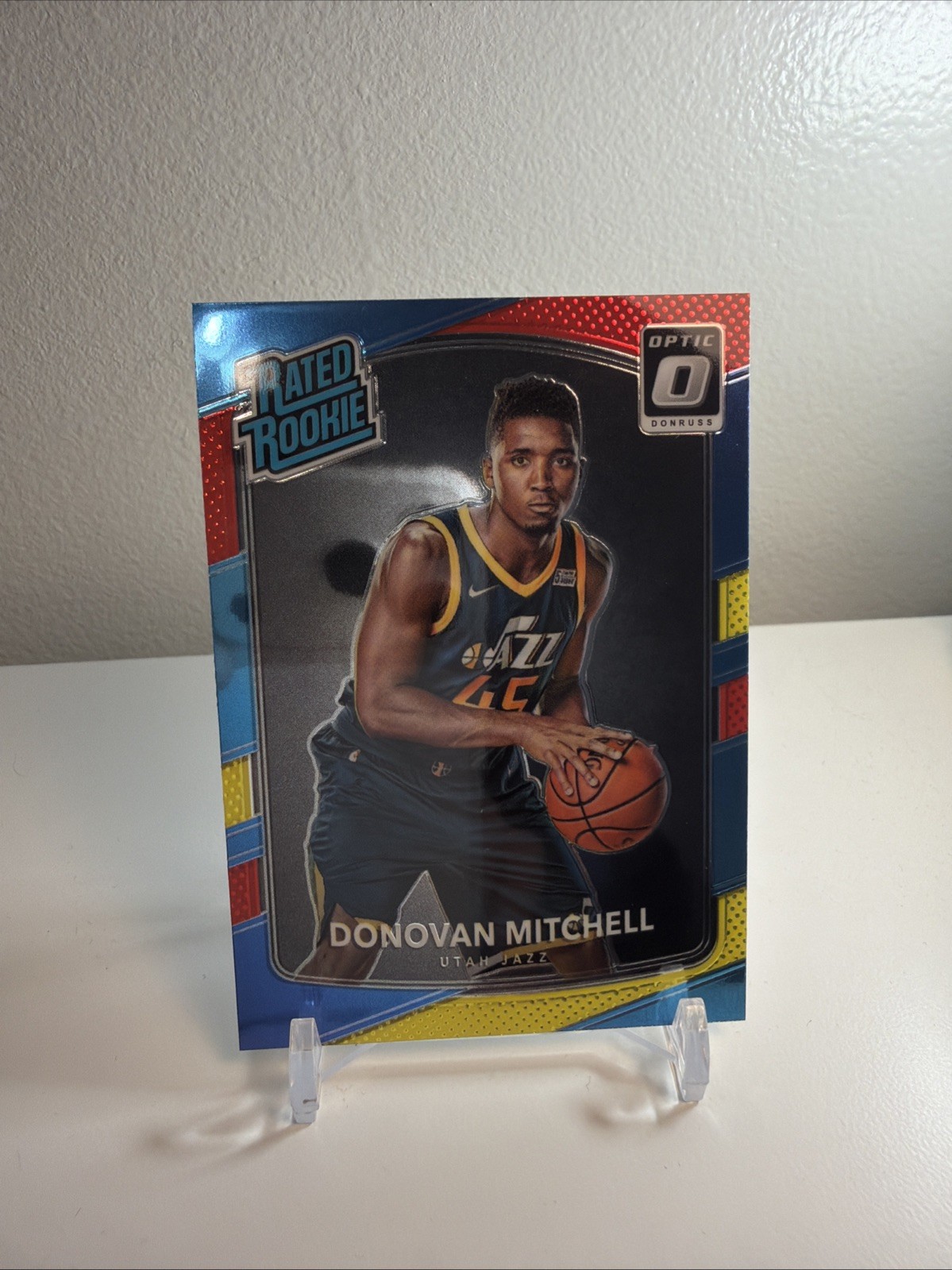 2017-18 Panini Donruss Optic - Rated Rookie Donovan Mitchell #188 Red & Yellow