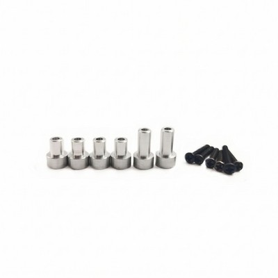 6 Stück schwarze Schrauben inklusive Body Lift Kit Stufenboden Gewinde Metall