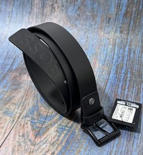 HUGO BOSS Black Leather Men Jeans Belt