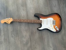 FENDER SQUIER STRATOCASTER, LEFT HANDED SQUIER STRATOCASTER, SUNBURST