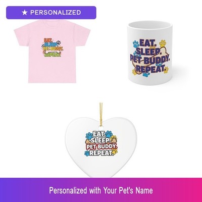 Custom Dog Gift Set Shirt Mug Ornament Personalized Pet Name Bundle Lover