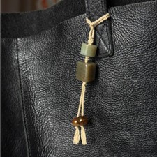 Hand-Carved made Hetian Jade Charm   Phone/Purse Charm Accessory keychain