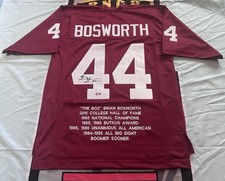 Brian Bosworth signed custom Jersey auto autograph JSA size XL CERTIFIED