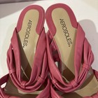 AEROSOLES PINK KNOT NOW MODEL STRAPPY LEATHER WEDGE SLIP ON SANDALS SZ. 7 1/2 B — photo 5