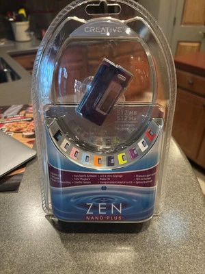 Creative ZEN Nano+ Plus FM Radio Voice Recorder 512 MB MP3 WMA Audio Player Blue