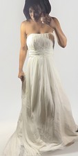 David’s Bridal White Strapless Beaded Wedding Dress Gown Sweetheart A-Line 8