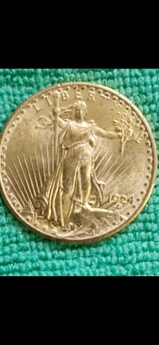 1924 $20 St. Gaudens  uncircjulated  Beautiful Lustrous Example