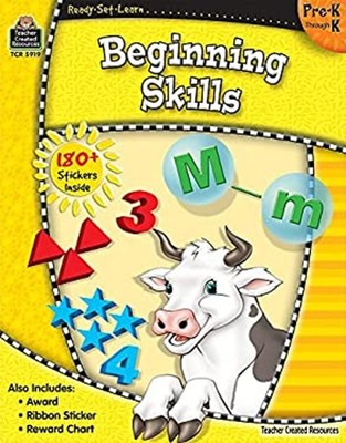 Beginning Skills, Pre-K Through K Paperback Teacher Created Resou
