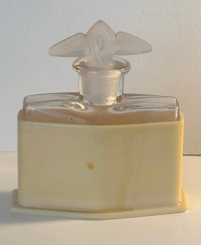 Botella de perfume vintage con soporte de celuloide tocador - Imagen 2 de 5