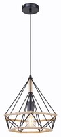 Globo Ulleu HäNgeleuchte Metall Schwarz, 1X E27, 150 Cm, IP20, 60 W, 38 Cm Durch