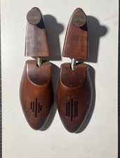 VTG FREEMAN Wood Shoe Trees Form Stretchers Sz L Vented EUC