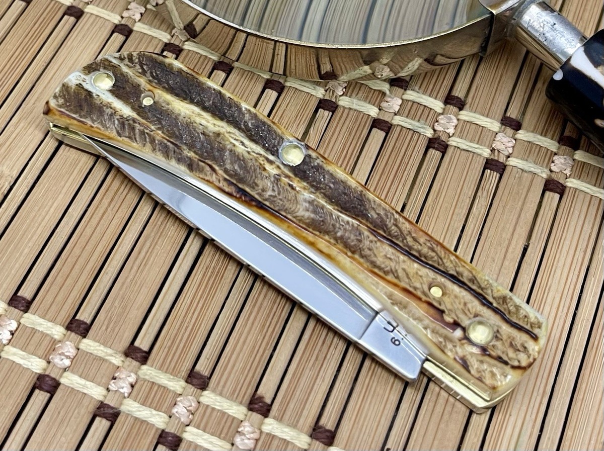Case XX USA 2026 6.5 Burnt Bone Stag 65310 Sod Buster Jr Pocket