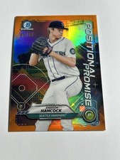 Emerson Hancock 2021 Bowman Chrome /25 Orange Refractor Positional Promise