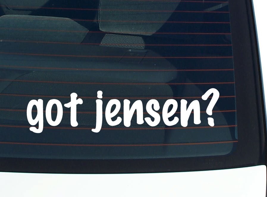Jensen Family Funny Car Decal Bumper Sticker Vinyl Window Pride