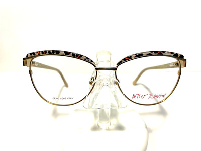 NEW BETSEY JOHNSON  WOMANS EYEGLASSES LUXE GOLD