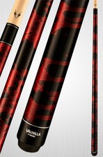 Viking Valhalla VA212 Hard Rock Maple Pool/Billiard Cue Red  Black Marble