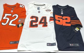Lot of 3 NFL Football Jerseys Cleveland Browns & Chicago Bears