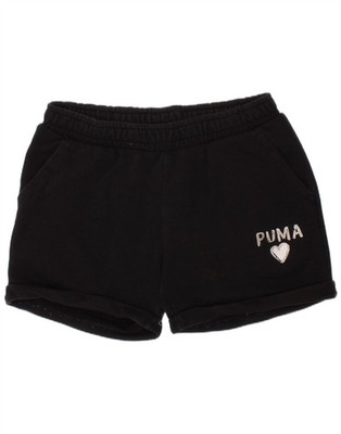 Puma Mädchen Sport Shorts 13-14 Jahre schwarz Baumwolle BW02