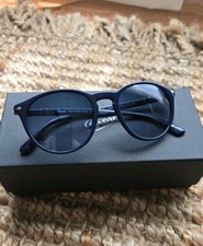 PERSOL PO3152S Blue Round Men's 52 mm Sunglasses 1109Q8