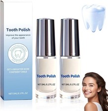 2PCS Tooth Paint, Tooth Polish,Instant White Tooth Paint,Natural Teeth Whitening
