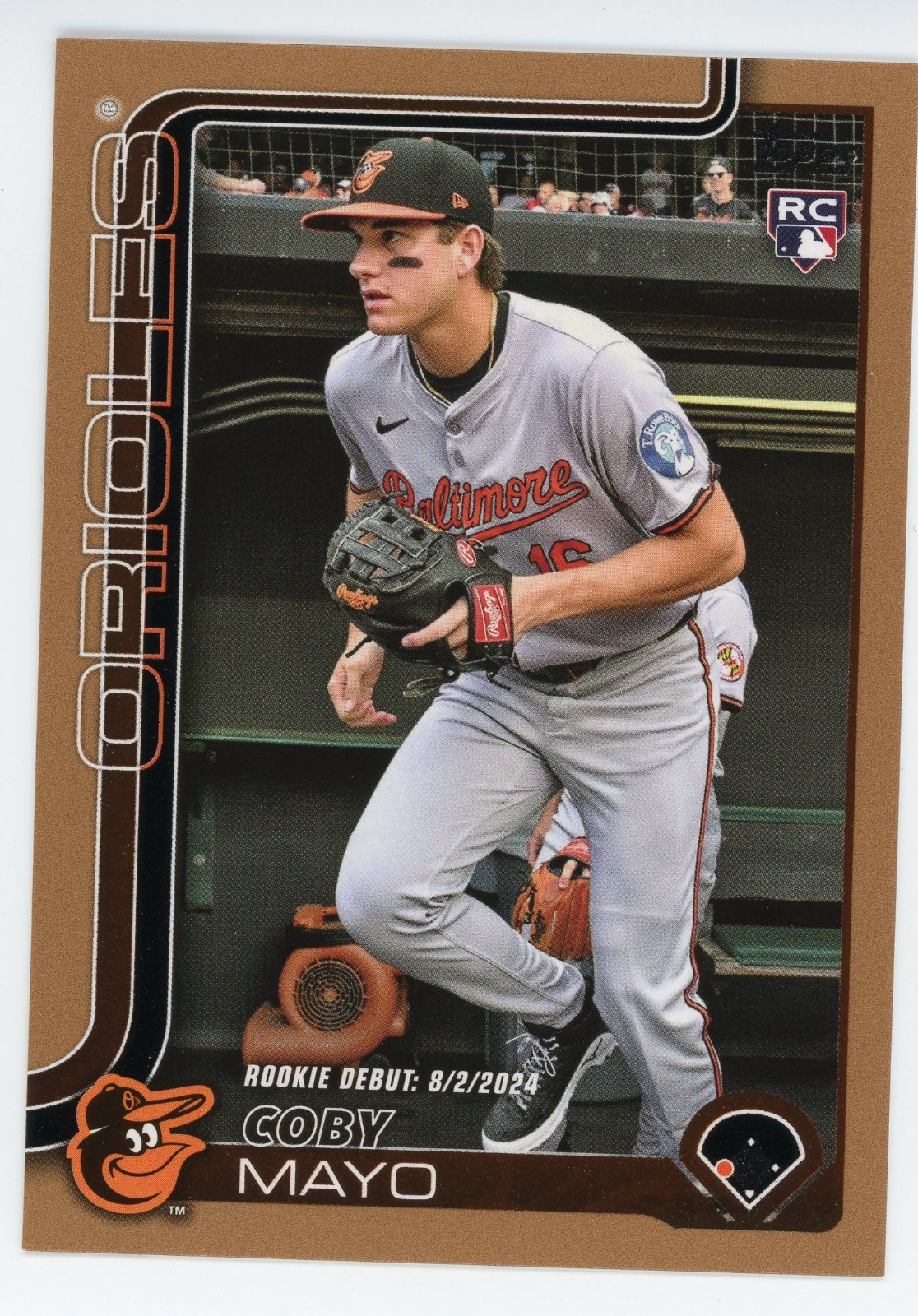 2025 Topps Update Gold Parallel Coby Mayo US282 1038/2025 MINT