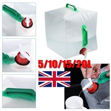 5L-20L Water Carrier Container Foldable Collapsible With Tap Camping Bottle UK