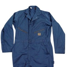 Big Ben by Wrangler Coveralls Mens 42x34 Blue VTG Michael Myers Halloween Logo