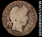 1896 Barber Dime- Silver- Scarce Better Date No Reserve #J832