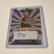 Panini Select 2024-25 Jaylon Tyson Rookie Autograph Prizm Cavaliers YE-TYS