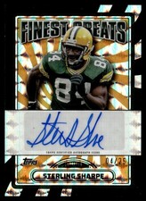 2024 Finest Greats Black Refractor 4/25 Sterling Sharpe Auto #FG-SS BG6