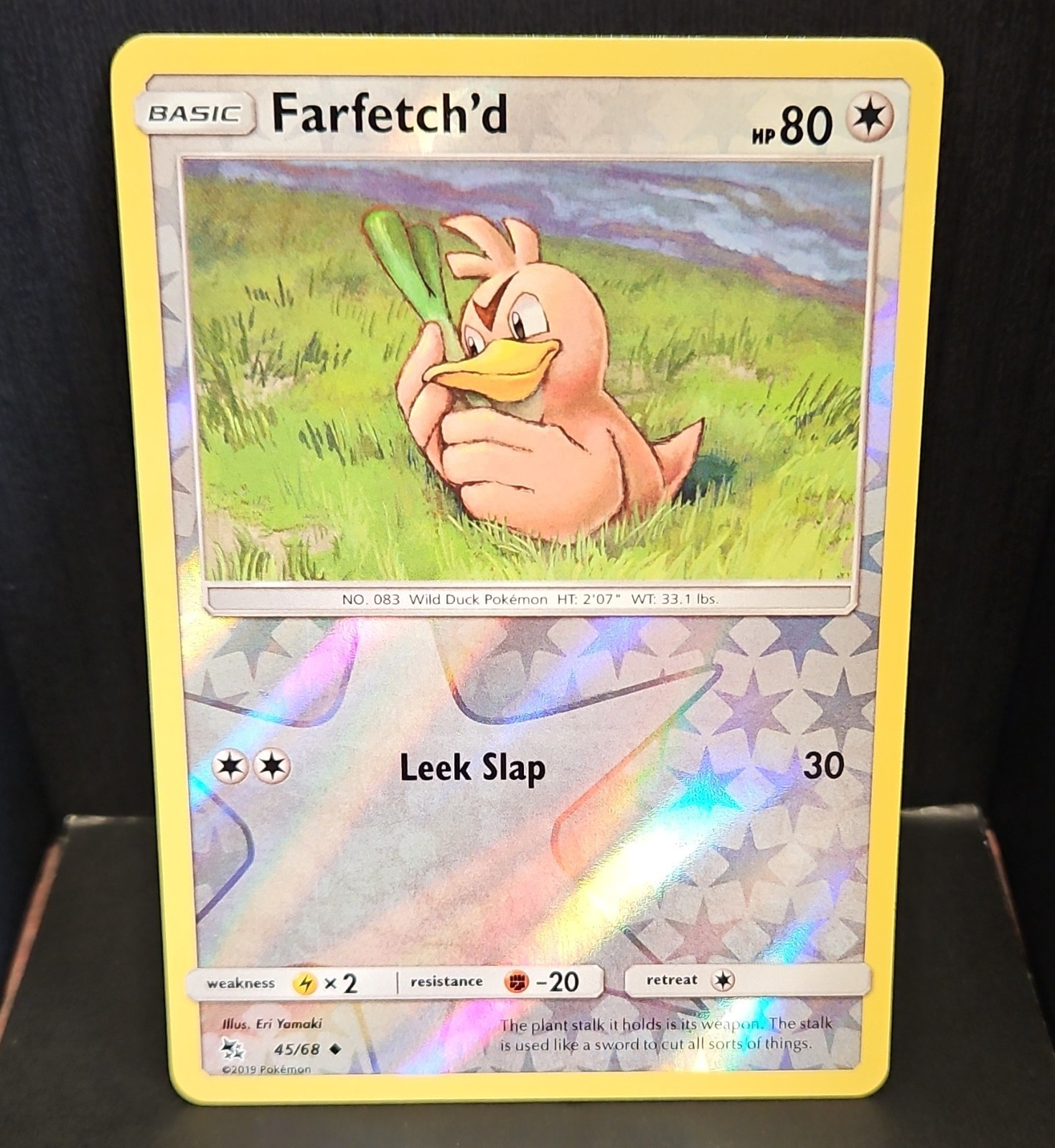 Pokémon Farfetch'd Reverse Holo Uncommon 45/68 Hidden Fates NM