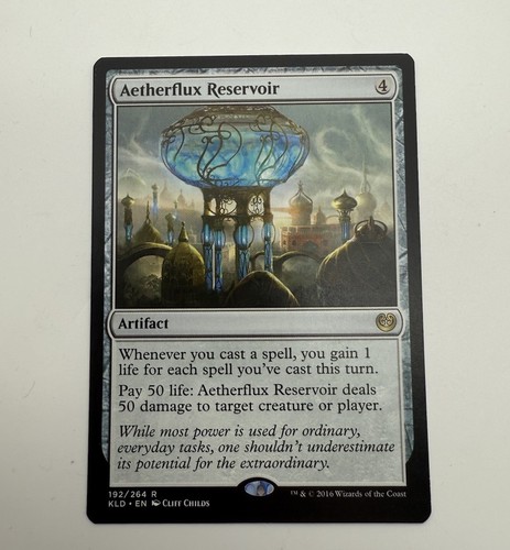 MTG Aetherflux Reservoir Kaladesh Rare Normal #KLD-192