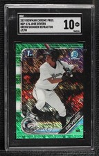 2019 Bowman Chrome Green Shimmer Refractor 67/99 Jose Devers SGC 10 GEM 1h1