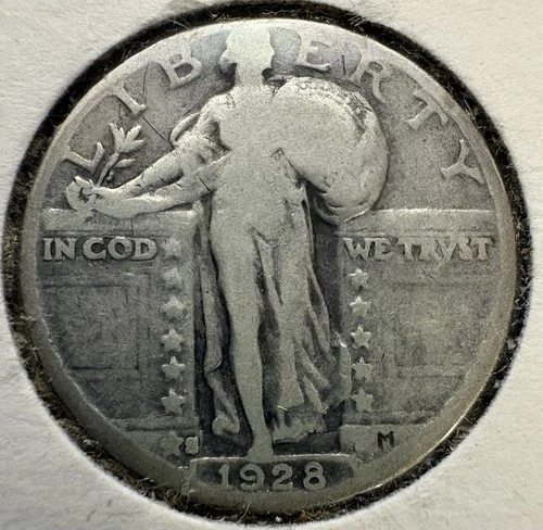 1928 Standing Liberty Quarter 0.25 cent piece