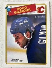 1988-89 O-pee-chee #56 Doug Gilmour HOF Calgary Flames