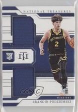 2023-24 National Treasures Rookie Dual Materials 29/99 Brandin Podziemski e7o