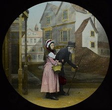 RARE Magic Lantern Slide THE OLD CURIOSITY SHOP NO6 C1884 PHOTO CHARLES DICKENS