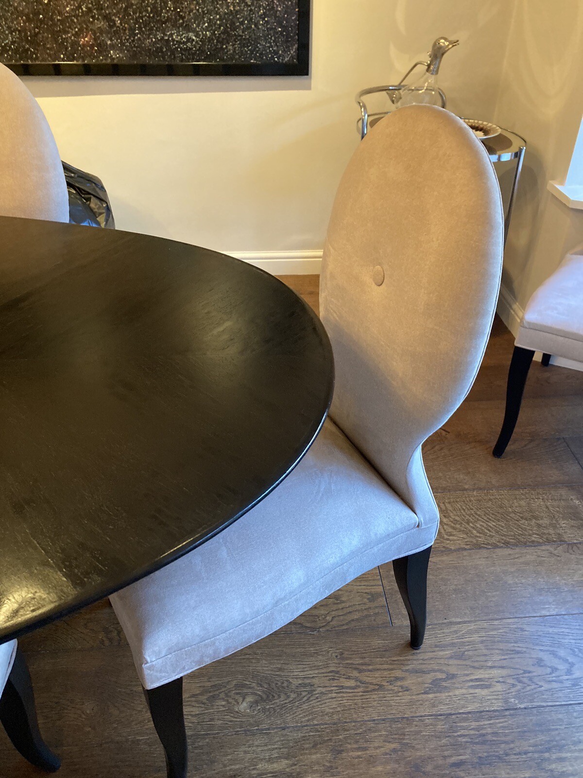 8 Designer’s Guild Upholstered dining chairs eBay