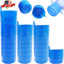30 Reusable Water Bottle Snap On Cap For 3 And 5 Gallon Lid Jugs No Spill Cover