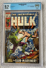 Hulk #118 (Marvel, 8/69) CBCS 9.2 NM- (Classic Sube-Mariner vs. Hulk battle)