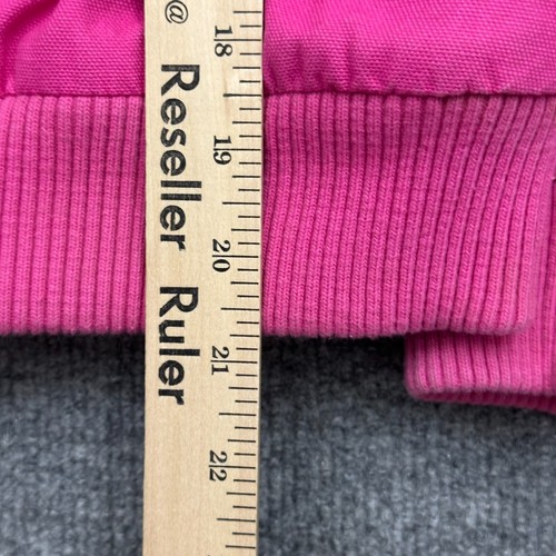 Carhartt Wildwood Duck Canvas Jacket Girls M (10-12) Quilt Lined Hooded Pink - Picture 10 of 10