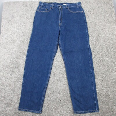 Vintage Levis Jeans Mens 36x32 (Tag 38x32) Blue Relaxed Straight Zip Denim Pants