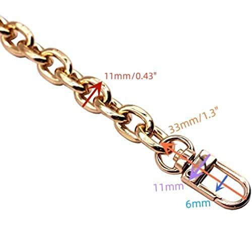 47" Heavyduty Iron Cross Link Purse Chain Strap Handbag Chain Purse Chain - Picture 3 of 5